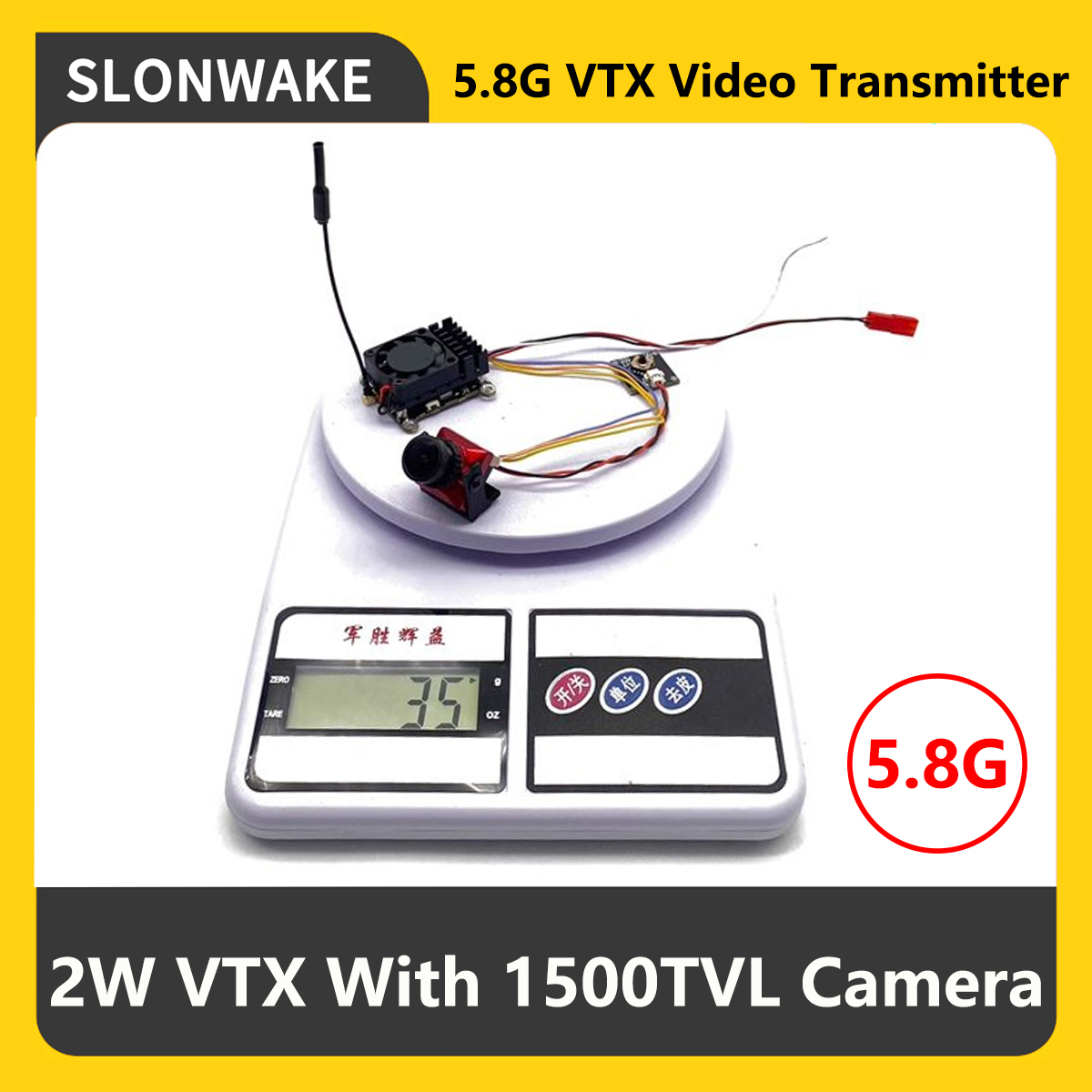 Drone Rc Receiver And Transmitter - SLONWAKE 5.8G 2000mW FPV VTX 송신기
