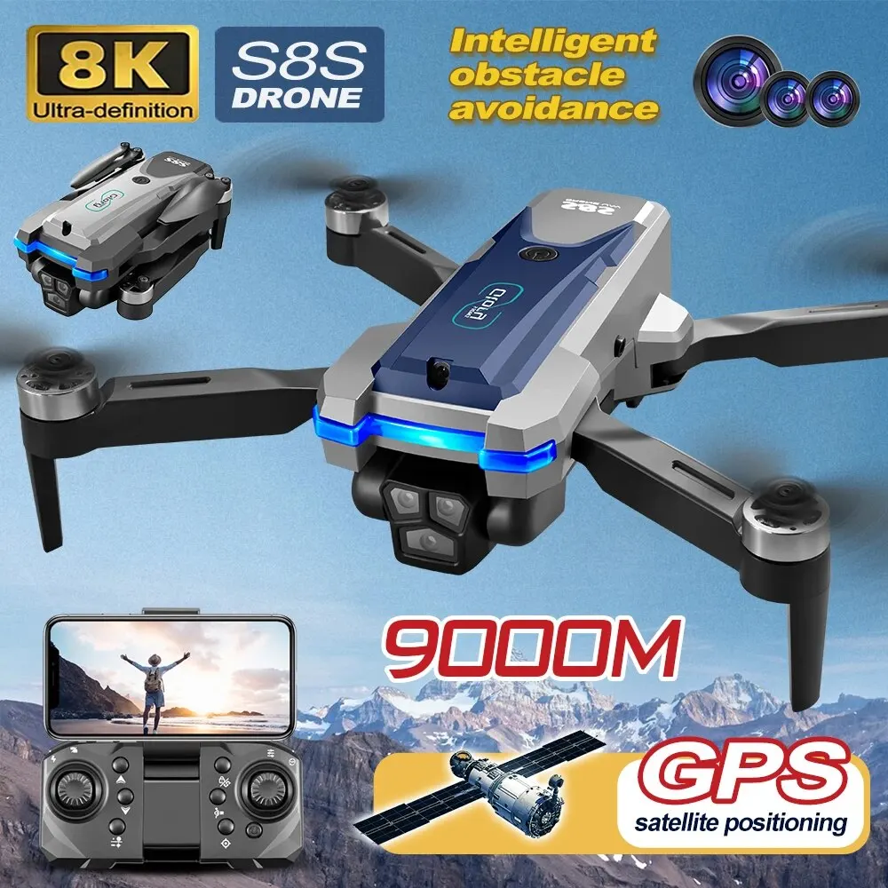 Drone Rc Foldable - S8S GPS 드론 5G 와이파이 8K
