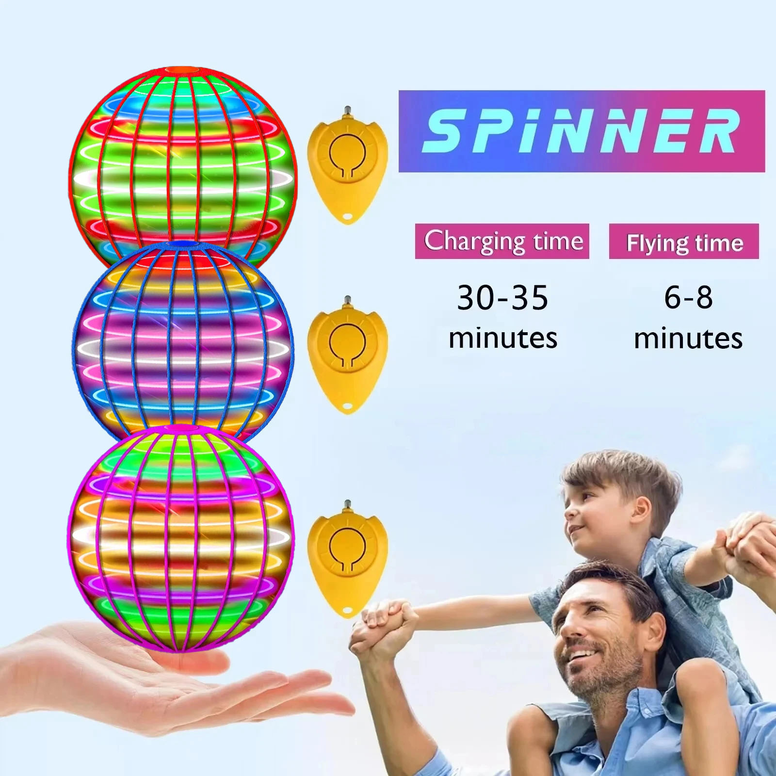 플라잉 볼 부메랑 Flyorb 매직 LED 조명 드론  - Drone Ball Rc 리뷰 및 가격