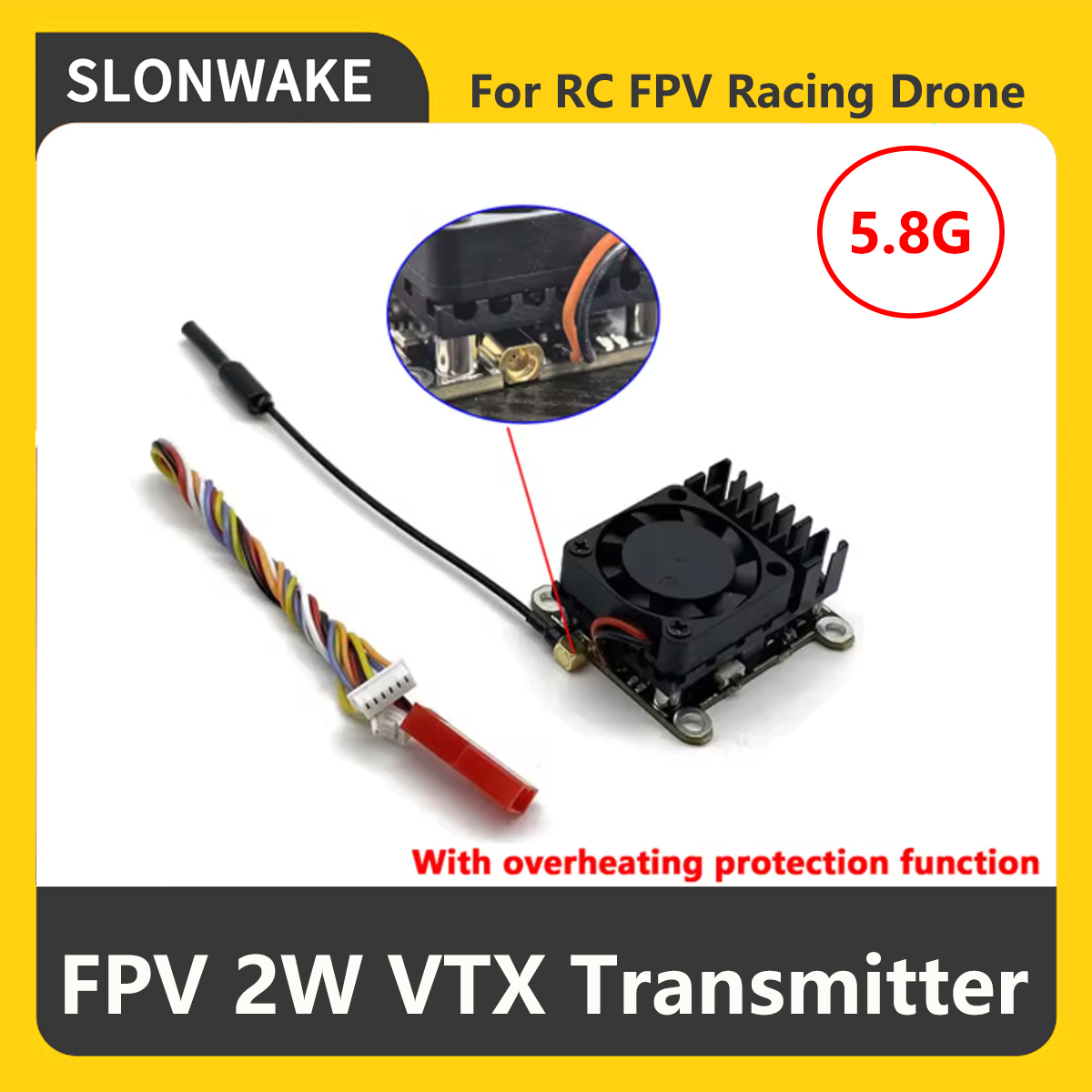 SLONWAKE 5.8G 2000mW FPV VTX 송 - Drone Rc Receiver And Transmitter 리뷰 및 가격