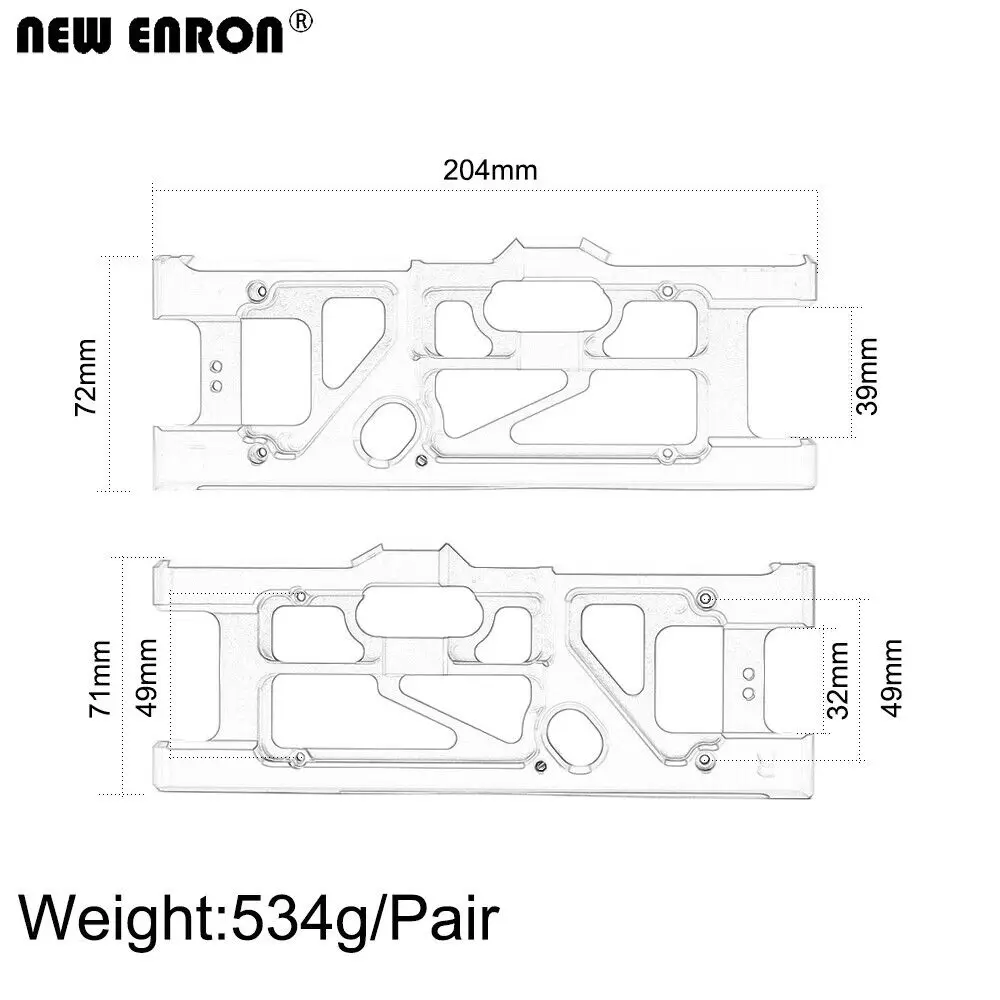 ENRON 알루미늄 6061 전면 및 후면 하단 서스펜 - Rc Suspension Arm 리뷰 및 가격