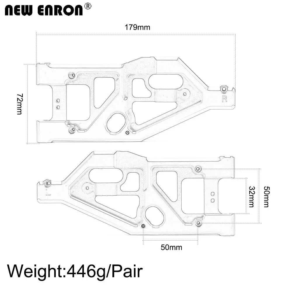 ENRON 알루미늄 6061 전면 및 후면 하단 서스펜 - Rc Suspension Arm 리뷰 및 가격