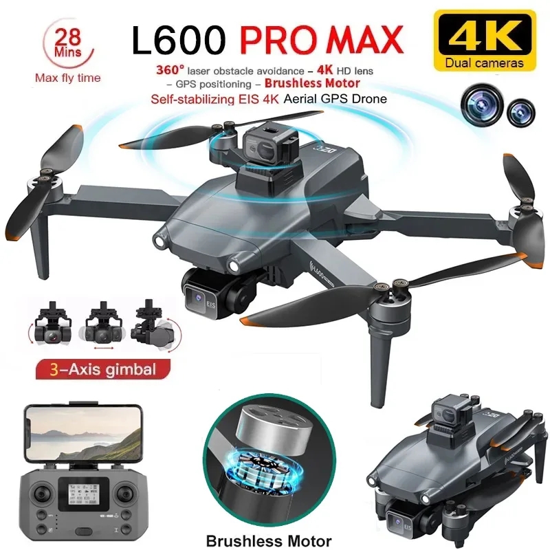 L600 PRO MAX GPS 드론 전문 4K 3축 P - Drone Rc Helicopter With Camera 리뷰 및 가격