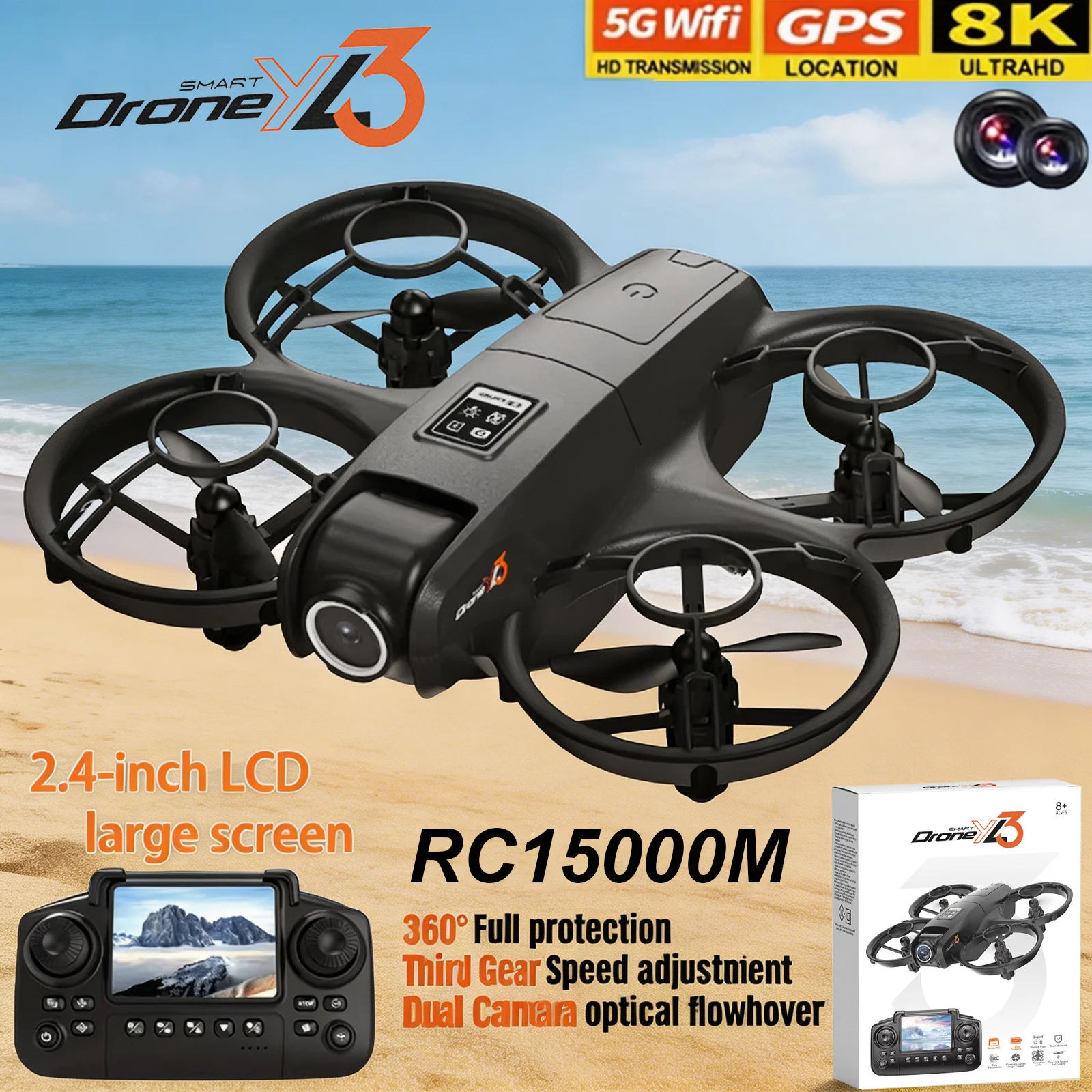 새로운 YL3 RC 드론 8K 1080P 광각 듀얼 H - Drone Rc Yl3 리뷰 및 가격