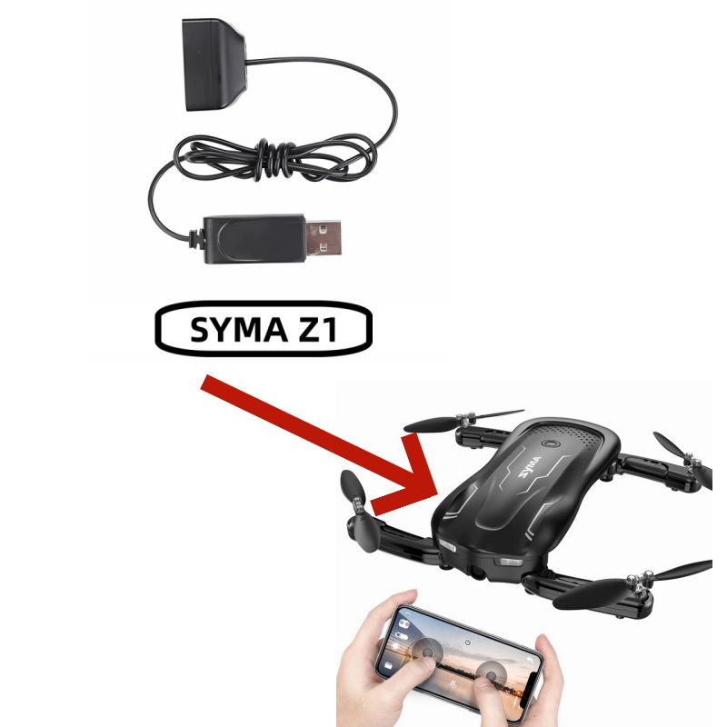 Syma Z1 USB 충전 케이블, 접이식 드론 3.7 - Drone Z1 리뷰 및 가격